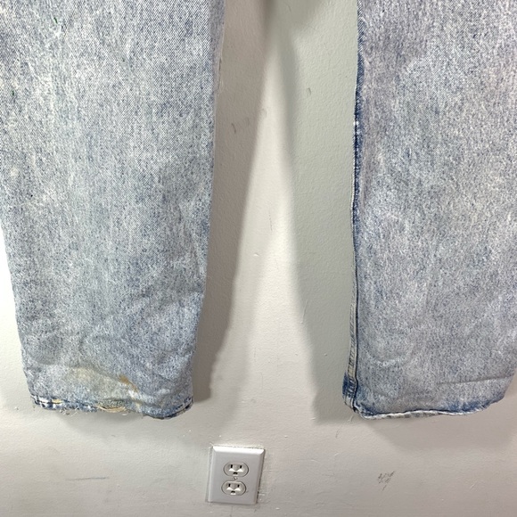 Levi's 505 Jeans Vtg 80s Straight Leg Acid Wash - Picture 7 of 8